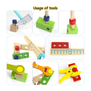 Boite a Outil Enfant Jouets en Bois- Jeux de Construction Bricolage
