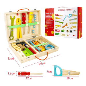 Boite a Outil Enfant Jouets en Bois- Jeux de Construction Bricolage