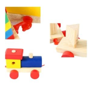 Train des formes et couleurs en bois
