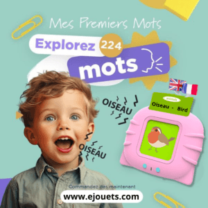 Cartes Parlantes Éducatives pour Enfants de 1 à 6 ans en Français et Anglais!