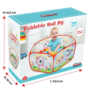 Parc à balles bébés pliable Avec 100 balles de 6 cm incluses – Marque PILSAN