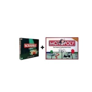 Jeux de Scrable classique + Monopoly Jeu des transactions immobilières