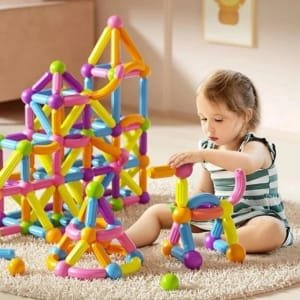 Blocs de construction magnétiques Pour les enfants 108 Pièces