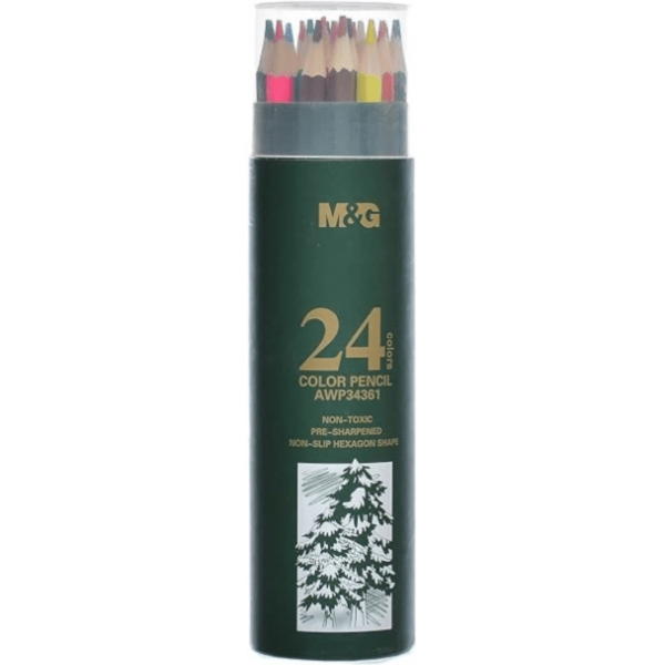 Crayon de couleur M&G 24/Tube Awp34361