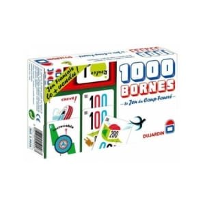 PACK 4 : Jenga 54 pcs +domino+ Carte Uno + 1000 bornes