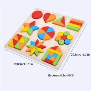 2 Planche cognitive d'association de formes géométriques éducatives pour enfants