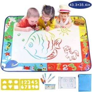 Toile de peinture à l'eau magique pour enfants, 80x60cm