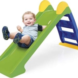 Dolu : toboggan Jouet d'intérieur et d'extérieur, pente pliable, échelle à 2 marches, plastique durable