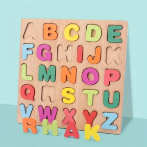 puzzle en bois – Alphabet, chiffres assortis pour les enfants – Jouets Montessori