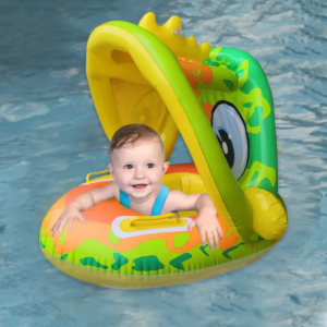 Bouée, Flotteur De Natation Gonflable Avec Pare Soleil Pour Bébés en enfants Dinosaur