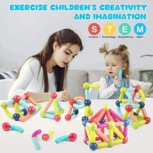 Blocs de construction magnétiques Pour les enfants 108 Pièces