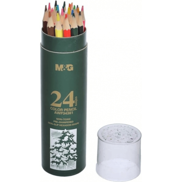 Crayon de couleur M&G 24/Tube Awp34361