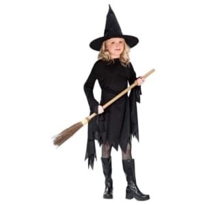 Déguisement de  Halloween Costume de Sorcière Sorcière pour Enfant