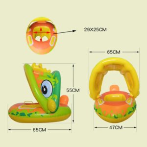 Bouée, Flotteur De Natation Gonflable Avec Pare Soleil Pour Bébés en enfants Dinosaur