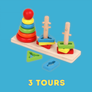 Jouets Montessori en bois 6 en 1, jouets éducatifs pour les tout-petits all in one