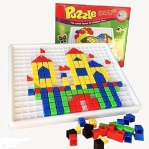 Ensemble de 420 Pièces Jeux De Construction Loisirs Creatifs Mosaiques Jouet pour Enfants