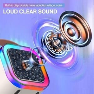 Machine de karaoké pour enfants et adultes, mini haut-parleur de karaoké Bluetooth portable avec 2 micros sans fil et lumière pour fête à la maison