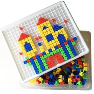 Ensemble de 420 Pièces Jeux De Construction Loisirs Creatifs Mosaiques Jouet pour Enfants