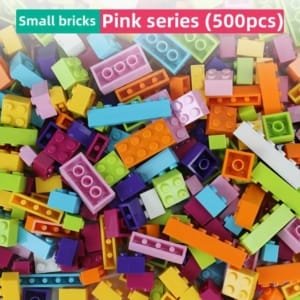 500 PCS Sacs de Blocs de Construction Éducatif