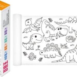 Rouleaux de papier à dessin adhésif pour enfants graffiti, papier à colorier 3m adhésif sur mur/table ou sol