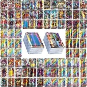 100 Carte Vmax GX avec Carte à Collectionner Deck Box