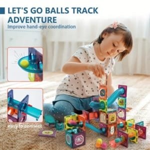 42 pièces de jouets magnétiques, jouets magnétiques STEM,