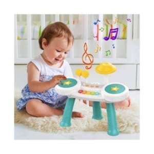 Jouet Musical Batterie et Piano Vert 18M+ – Huanger