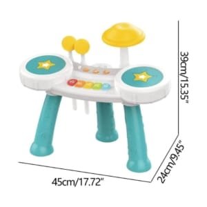 Jouet Musical Batterie et Piano Vert 18M+ – Huanger