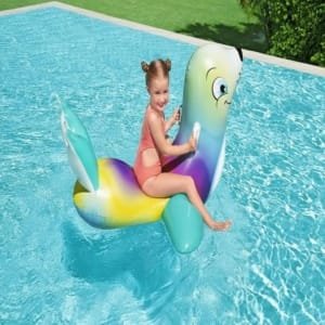 Flotteur gonflable pour piscine pour enfants : Chien de mer