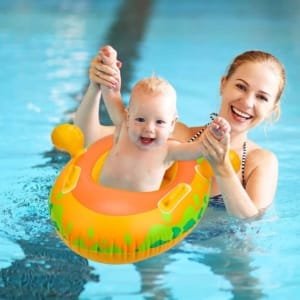 Bouée, Flotteur De Natation Gonflable Avec Pare Soleil Pour Bébés en enfants Dinosaur