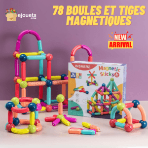 Ensemble de 78 PCS Bâton magnétiques