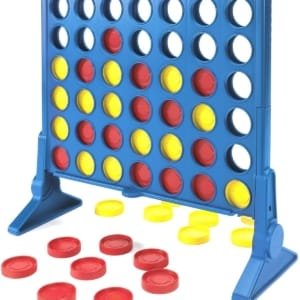 PACK 4: Jenga 54 pcs en bois naturel+ Jeu d'échecs magnétique + Carte Uno + Jeu de Puissance 4