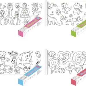 Rouleaux de papier à dessin adhésif pour enfants graffiti, papier à colorier 3m adhésif sur mur/table ou sol