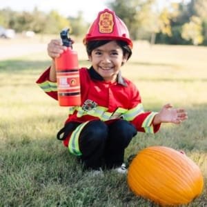 Déguisement Pompier, Costume pour filles et garçons avec accessoires.