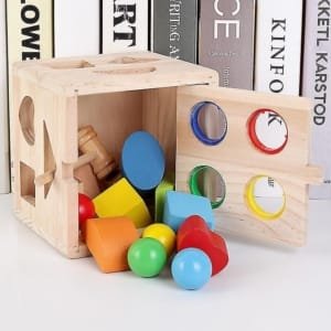 Jeu éducatif Cube en bois Montessori