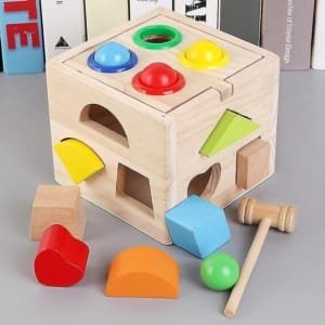 Jeu éducatif Cube en bois Montessori