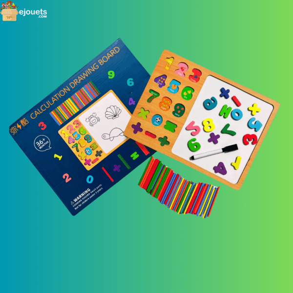 Pack de 9 Jouets Montessori en bois naturel, jouets éducatifs, ludiques et amusants pour les petits