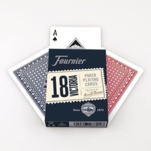 Jeu de cartes Plastic Coated Rami et Poker professionnel " Fournier "