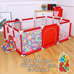 Parc de jeux intérieure PlayPen pour bébés + 100 ballons gratuites
