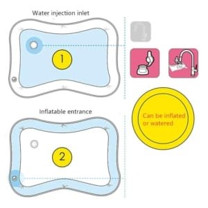 Tapis de jeu d'eau pour bébé de 3 6 9 mois