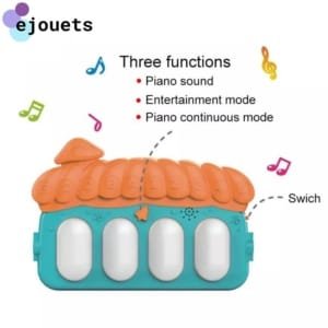 Baby Tapis Musical d'Éveil et d'Activité Piano pour Bébés de 0 à 36 mois