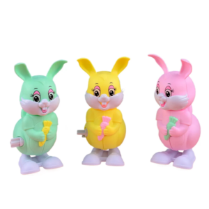 3 Jouets d'horloges, Lapins sautants, Petits animaux, Anti-irritation du dos des enfants