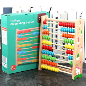 Jouets en bois Montessori dos pour enfants, planche occupée, boulier mathématique,
