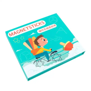 Jouet magnétique Montessori en bois pour enfants, construction d’espace géométrique