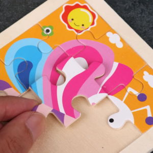 4 Puzzle en bois pour enfants 11x11cm, jouets éducatifs, cadeaux pour enfants