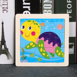 4 Puzzle en bois pour enfants 11x11cm, jouets éducatifs, cadeaux pour enfants