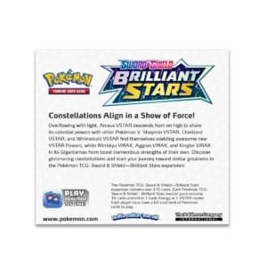 Pokemon Boîte de 360 cartes boosters Pokemon ( 36 x 10 ) série Brillant Star
