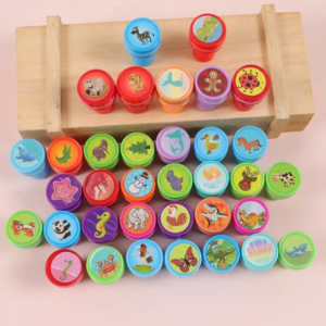 12 Tampons Enfants, Multicolore SMILEYS Coffret tampon