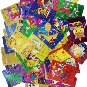 55 Carte de feuille d'or colorée Pokmone, carte VMAX, Charizard, Pikachu, Arc
