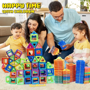 Jeux de Construction Magnetiques 42 PCS, Jouet pour Fille Garcon/Enfants 3 ans = Petits Cadeaux Anniversaire Jeux de Societes Educatif Puzzle 3 Ans+